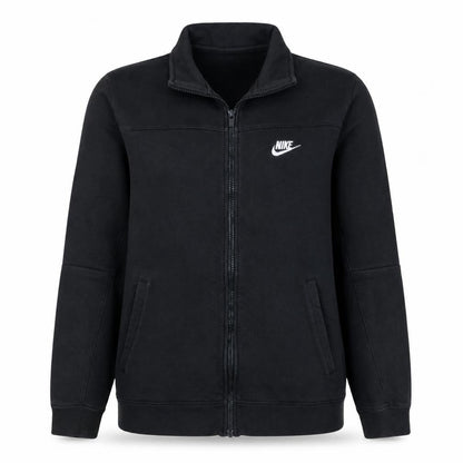 Nike Womens Black Full Zip Track Jacket Size S Cotton Blend