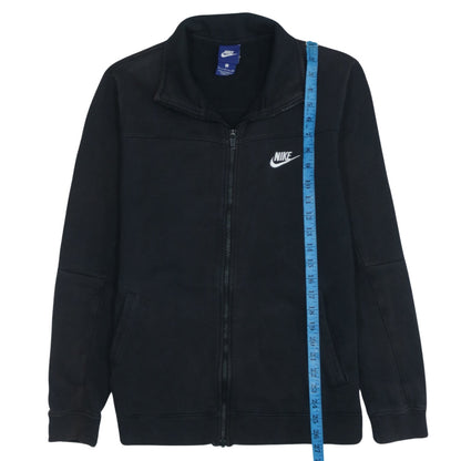Nike Womens Black Full Zip Track Jacket Size S Cotton Blend