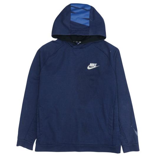 Mens UK Size M Nike Blue Pullover Hoodie
