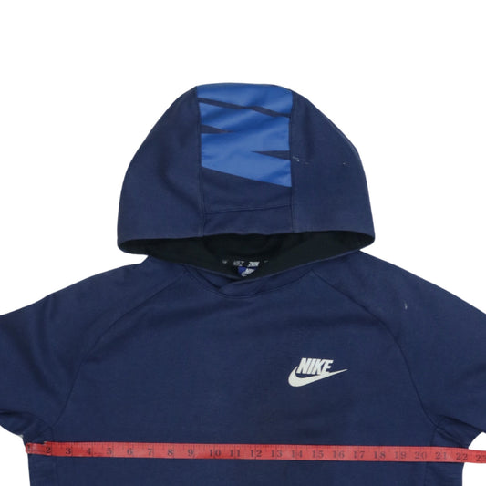 Mens UK Size M Nike Blue Pullover Hoodie