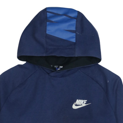 Mens UK Size M Nike Blue Pullover Hoodie