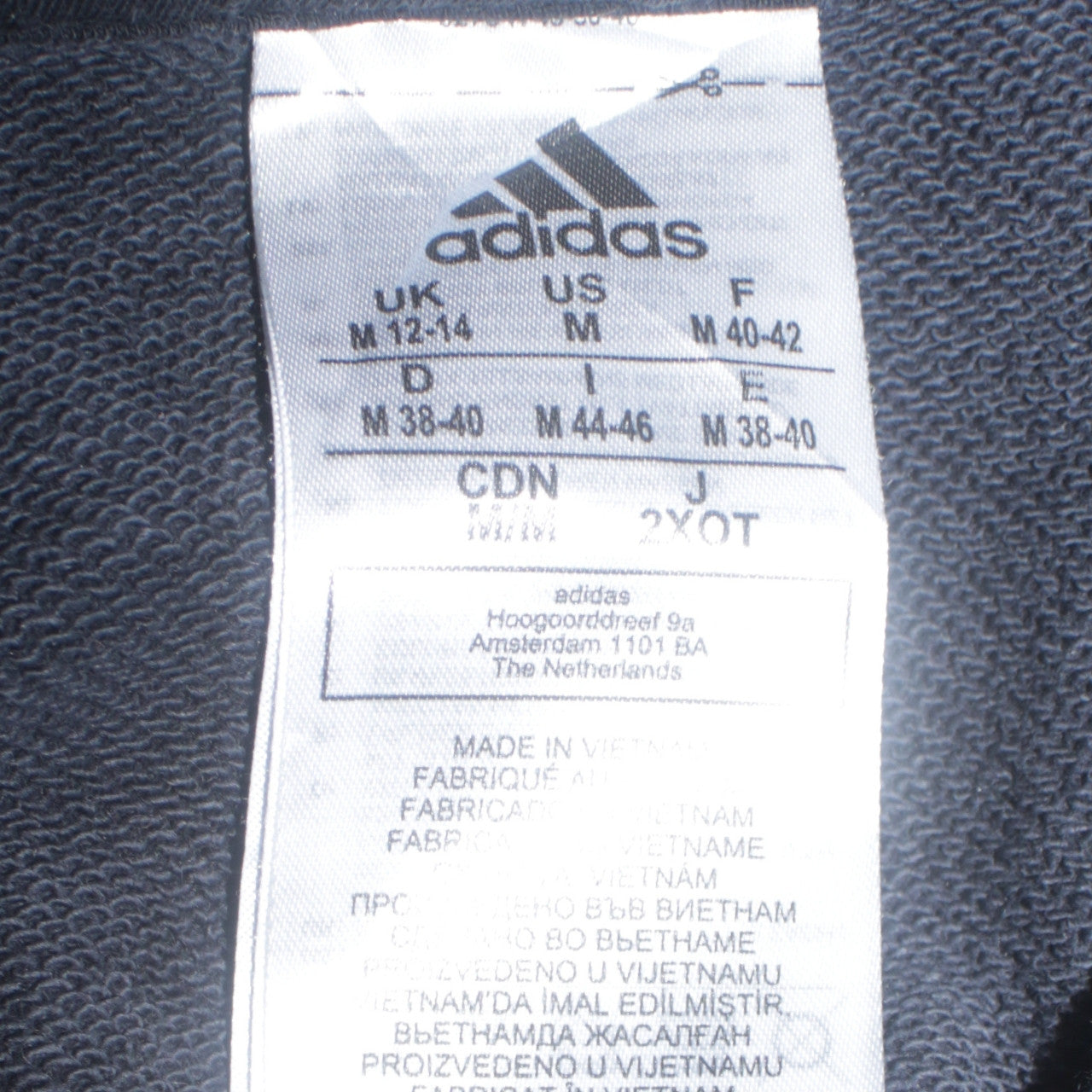 Womens UK Size M adidas Black Pullover Hoodie