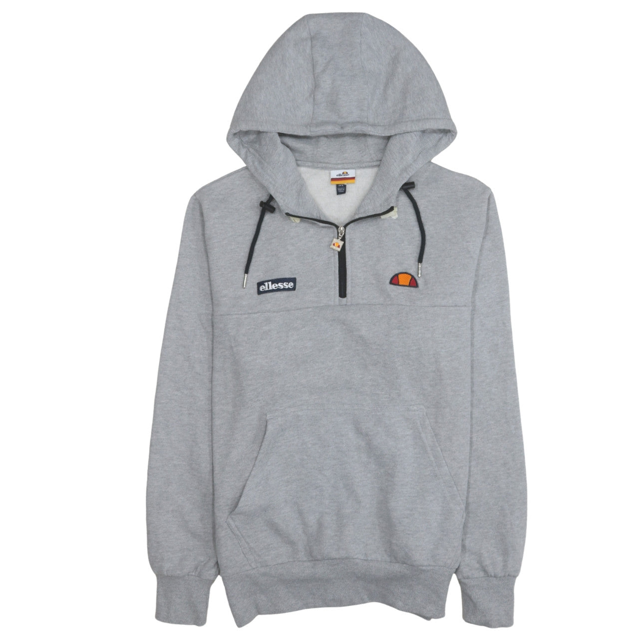 Mens UK Size L ellesse Grey 1/2 Zip Hoodie