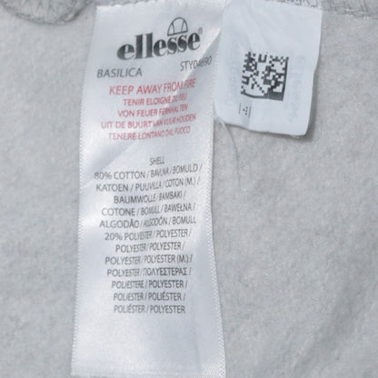 Mens UK Size L ellesse Grey 1/2 Zip Hoodie