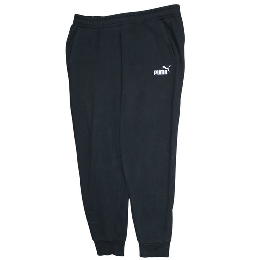 Mens UK Size XL PUMA Regular Fit Jogger Black Trousers