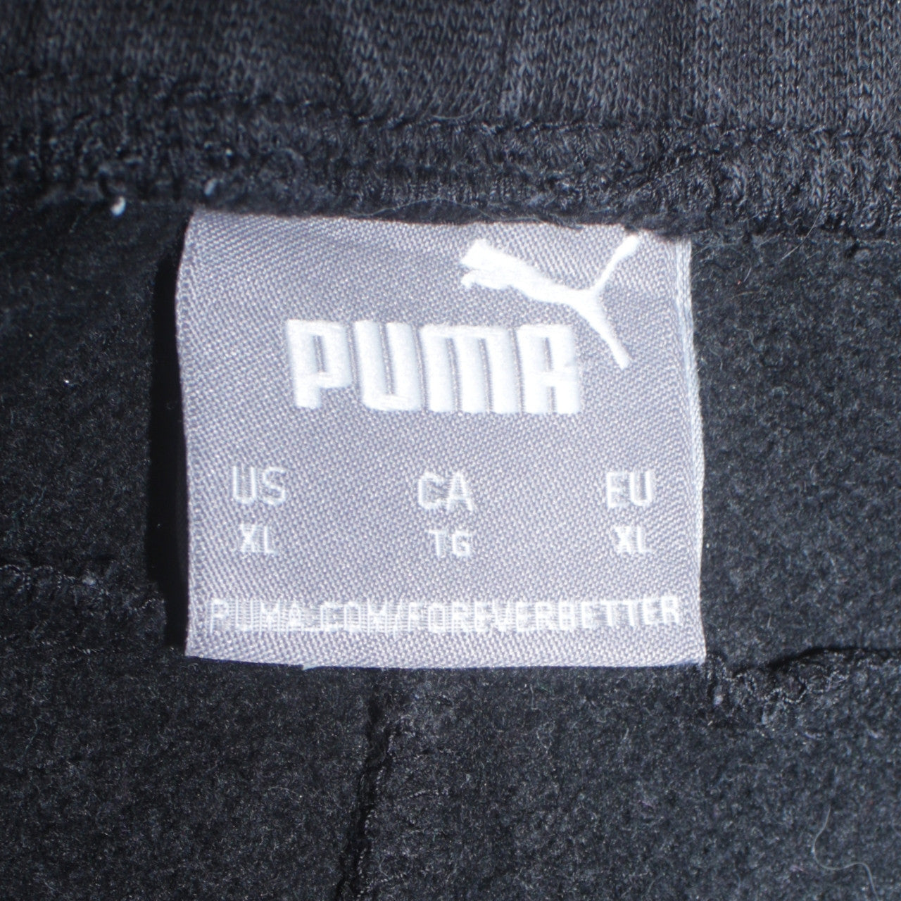 Mens UK Size XL PUMA Regular Fit Jogger Black Trousers