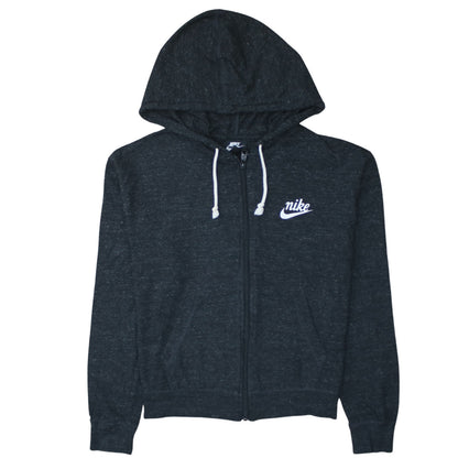 Womens UK Size M Nike Black Full Zip Hoodie