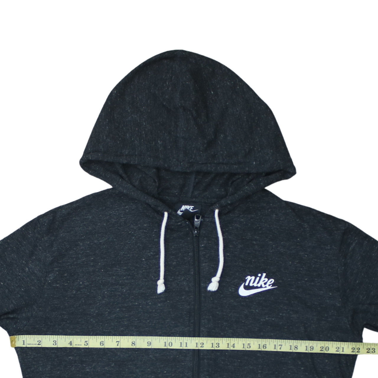 Womens UK Size M Nike Black Full Zip Hoodie