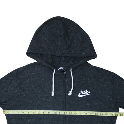 Womens UK Size M Nike Black Full Zip Hoodie