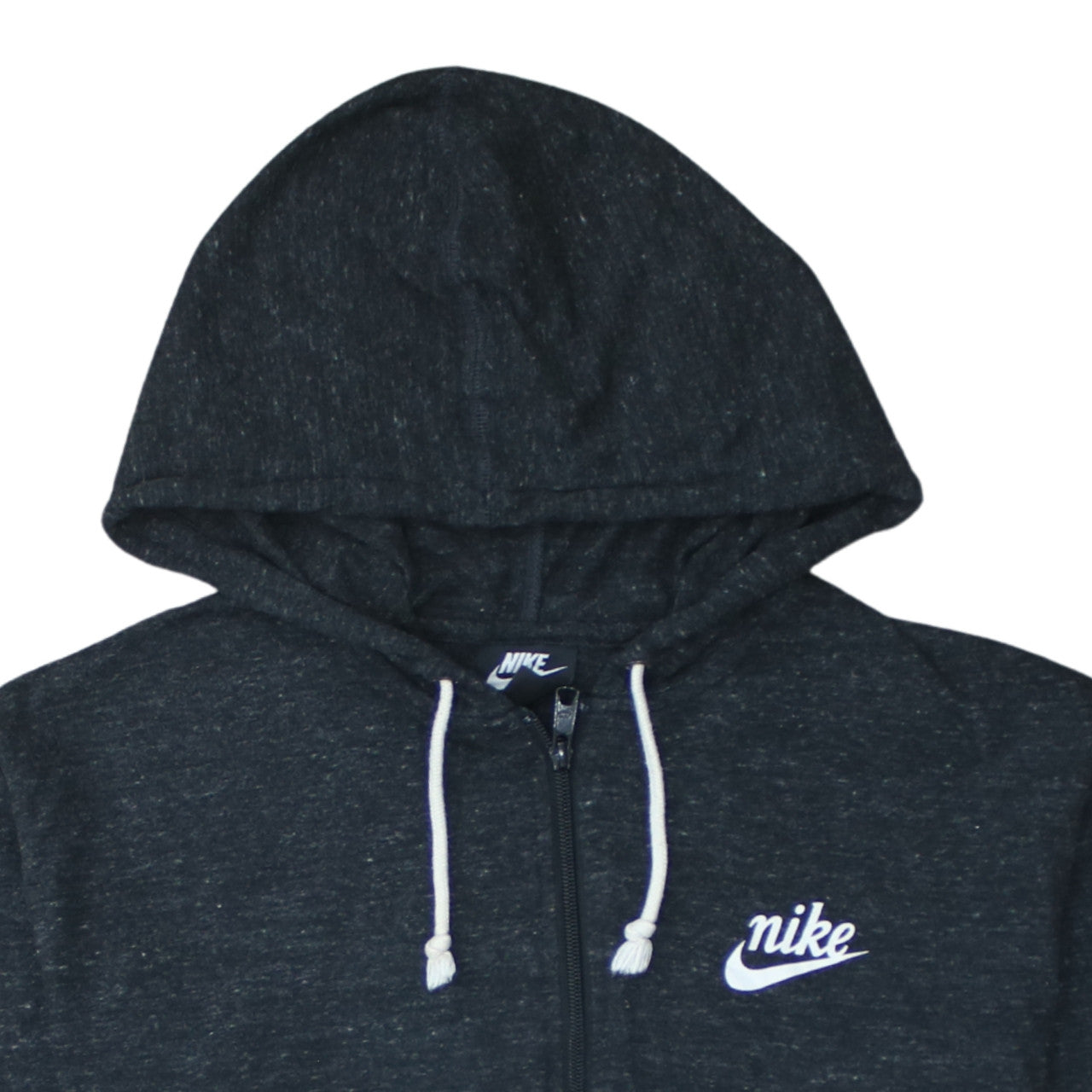 Womens UK Size M Nike Black Full Zip Hoodie