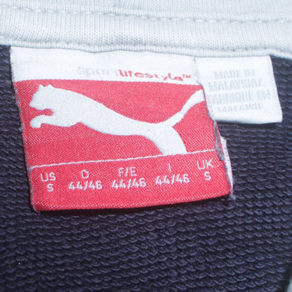 Mens UK Size S PUMA Blue Pullover Hoodie