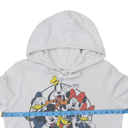 Womens UK Size XL Disney White Pullover Hoodie