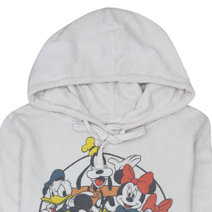 Womens UK Size XL Disney White Pullover Hoodie