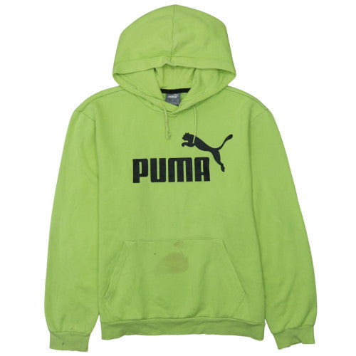 Mens UK Size M PUMA Green Pullover Hoodie