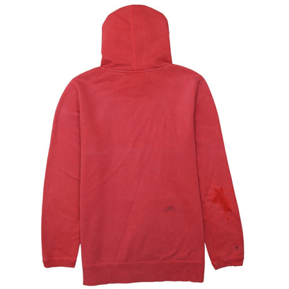 Mens UK Size M Under armour Red Pullover Hoodie