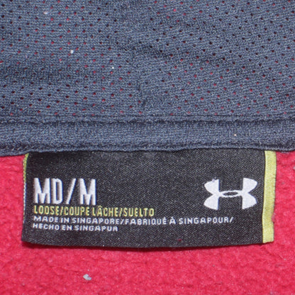 Mens UK Size M Under armour Red Pullover Hoodie