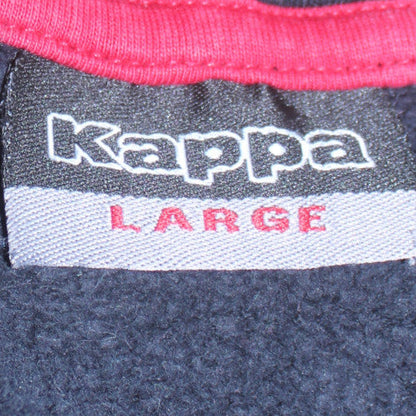 Mens UK Size L Kappa Black Pullover Hoodie