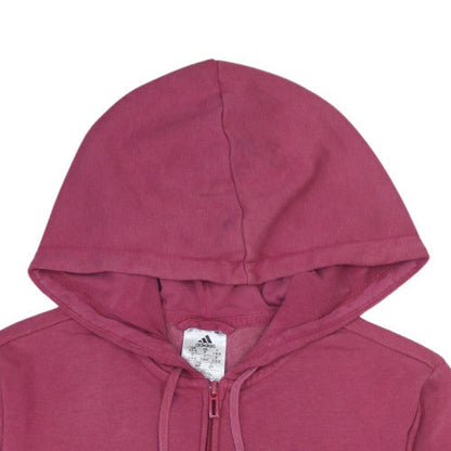 Womens UK Size 8-10 adidas Pink Full Zip Hoodie