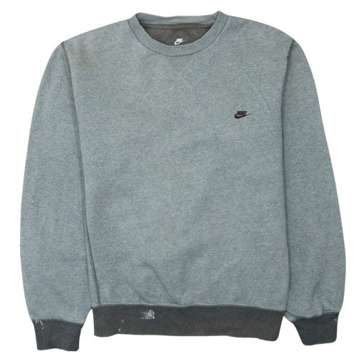 Mens UK Size L Nike Grey Pullover Sweatshirt