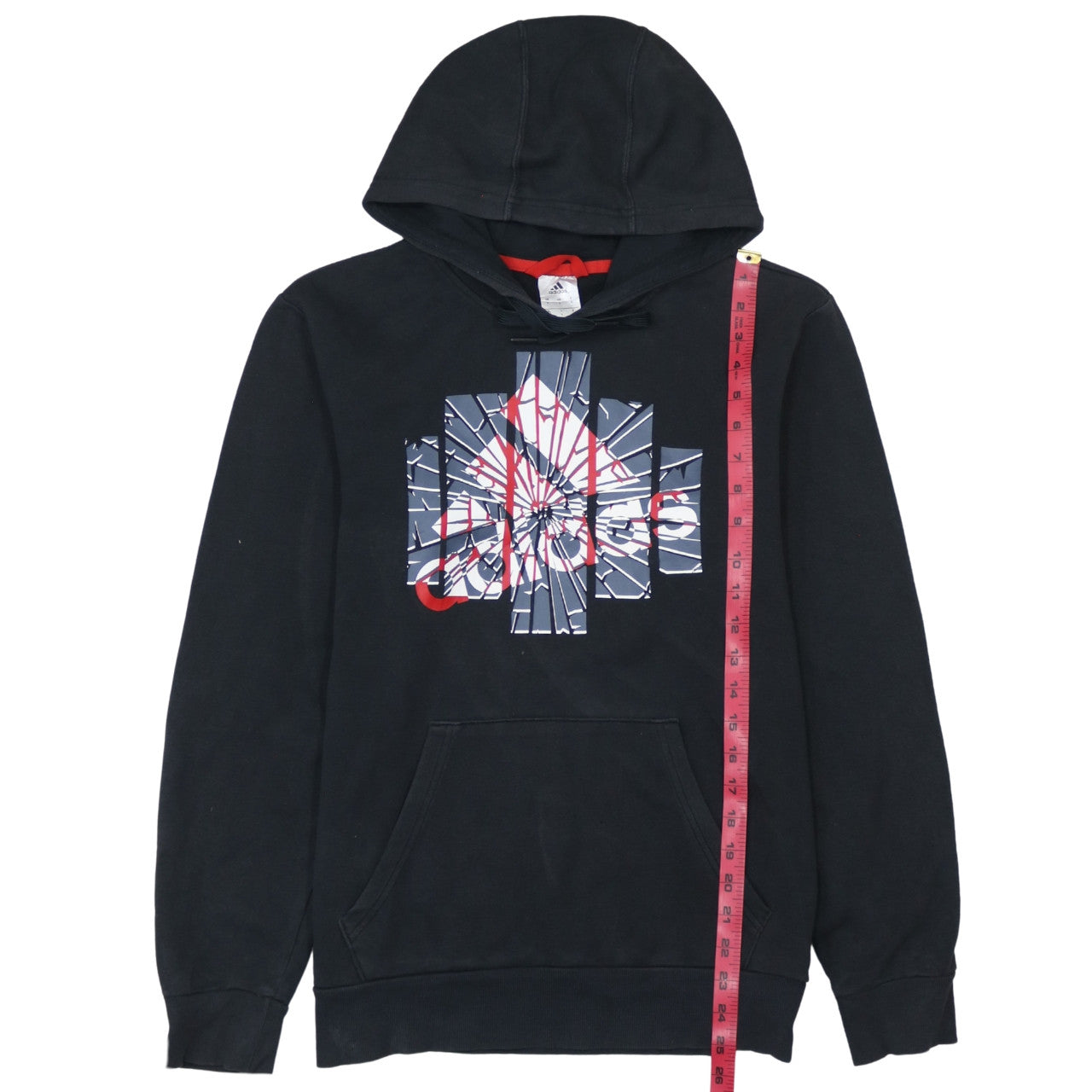 Mens UK Size S adidas Black Pullover Hoodie