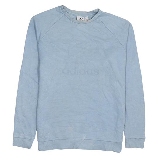Mens UK Size M adidas Blue Pullover Sweatshirt