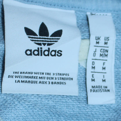 Mens UK Size M adidas Blue Pullover Sweatshirt