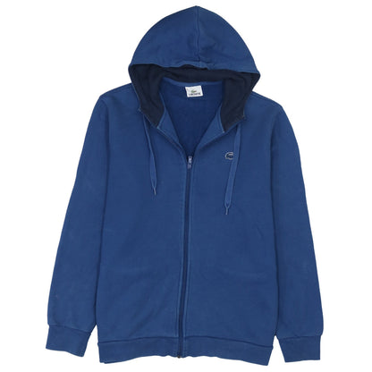 Mens UK Size XL Lacoste Blue Full Zip Hoodie
