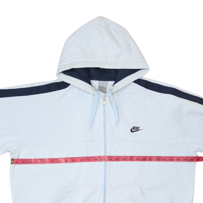 Mens UK Size XL Nike Blue Full Zip Hoodie