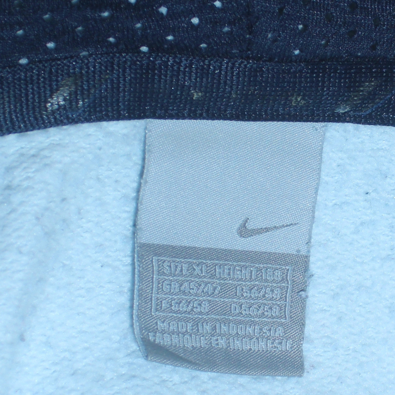 Mens UK Size XL Nike Blue Full Zip Hoodie