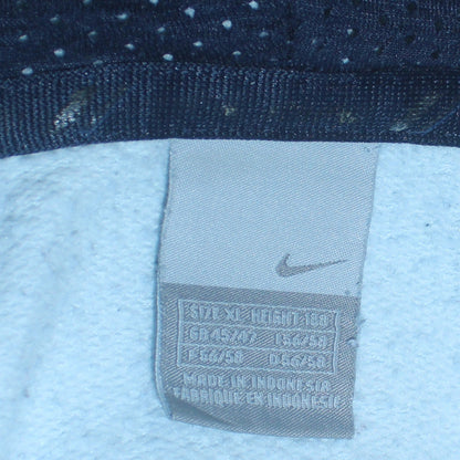 Mens UK Size XL Nike Blue Full Zip Hoodie