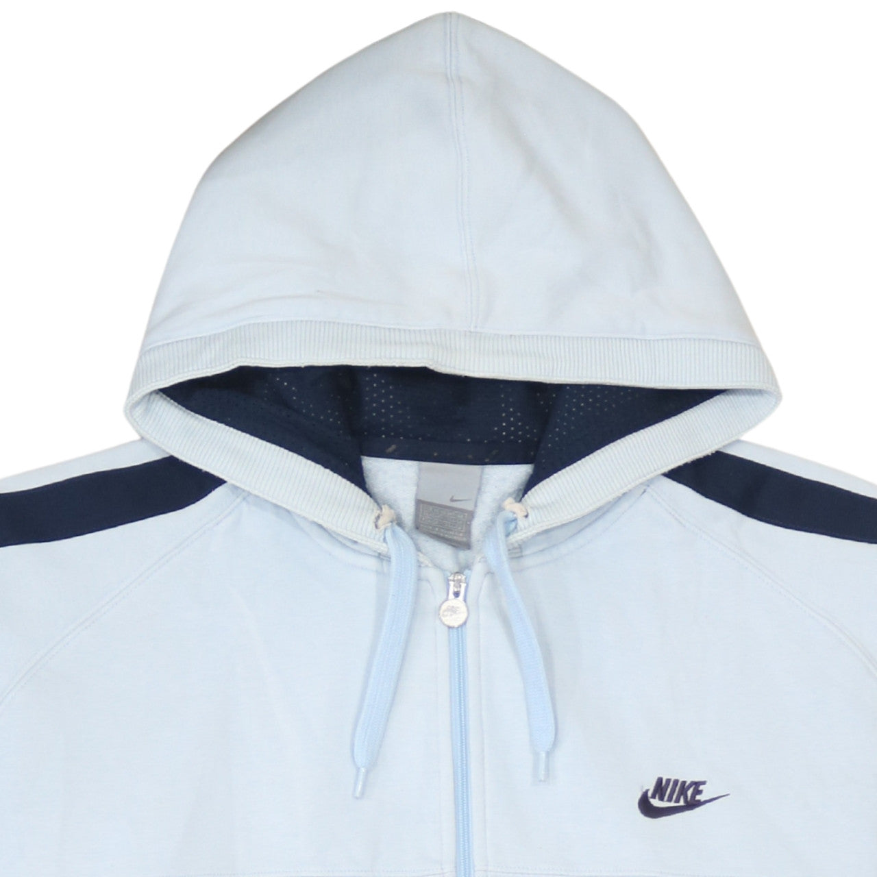 Mens UK Size XL Nike Blue Full Zip Hoodie