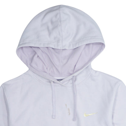Womens UK Size S Nike White Pullover Hoodie