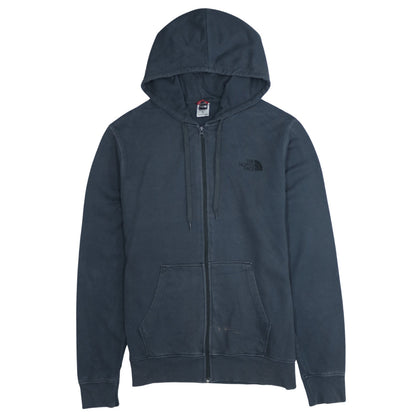 Mens UK Size M The North Face Blue Full Zip Hoodie