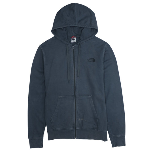 Mens UK Size M The North Face Blue Full Zip Hoodie