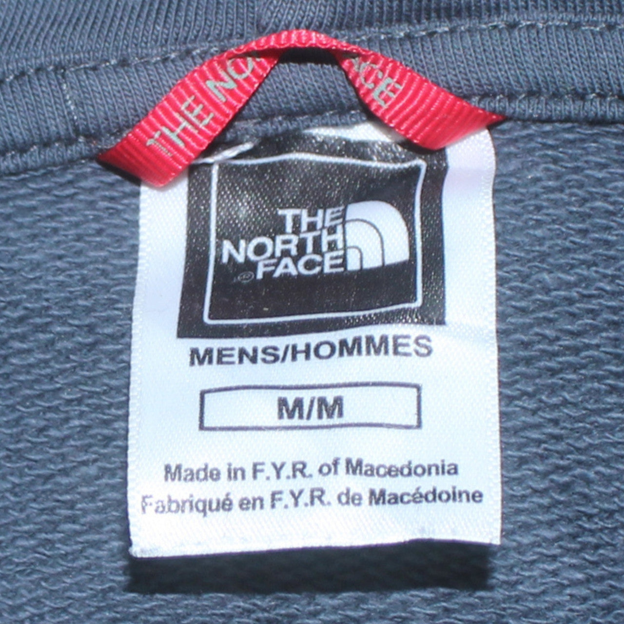 Mens UK Size M The North Face Blue Full Zip Hoodie
