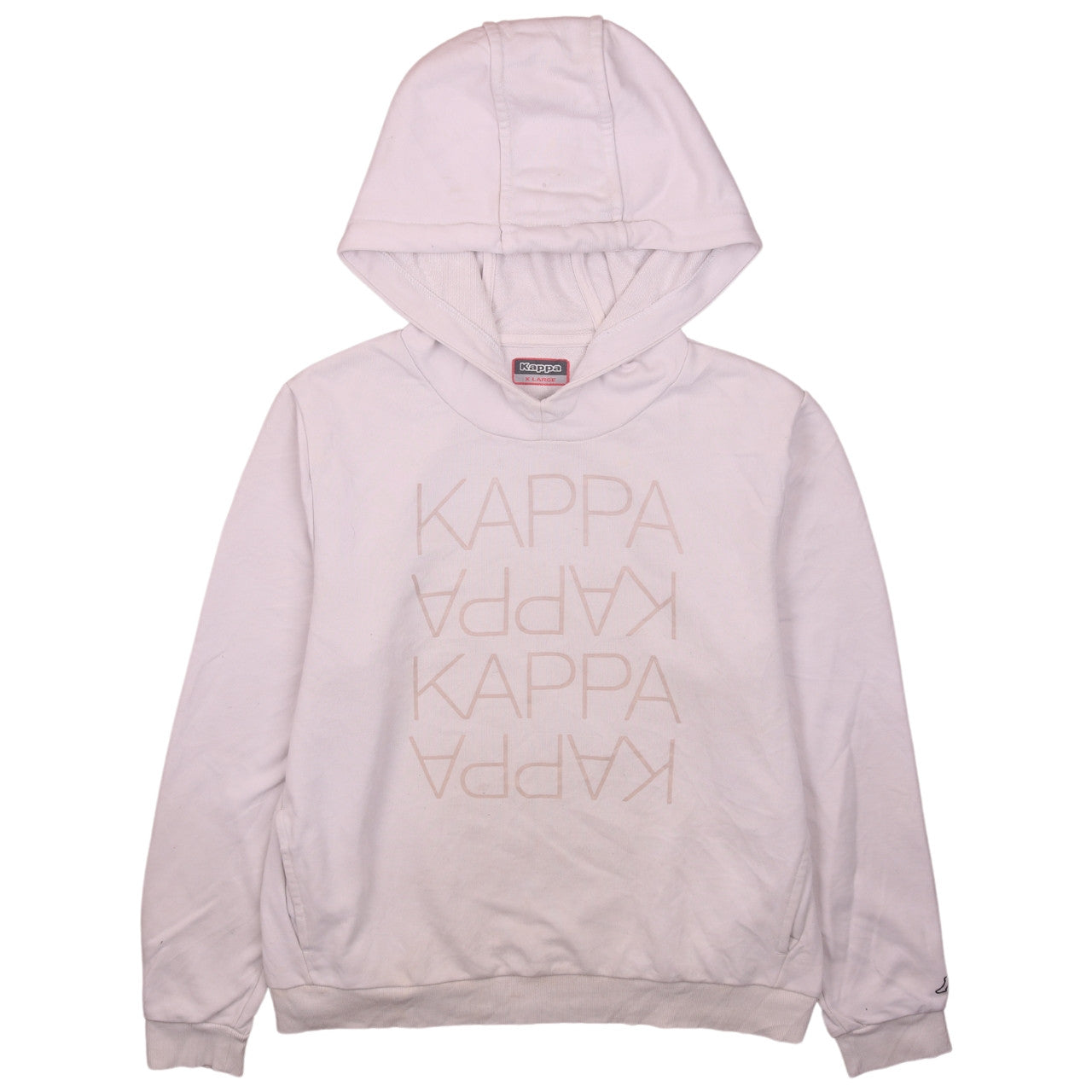 Womens UK Size XL Kappa Pink Pullover Hoodie
