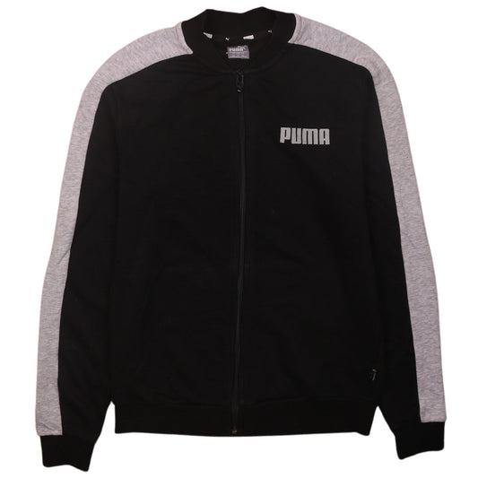 Puma Men's Black and Grey XS Track Jacket Full Zip Athletic