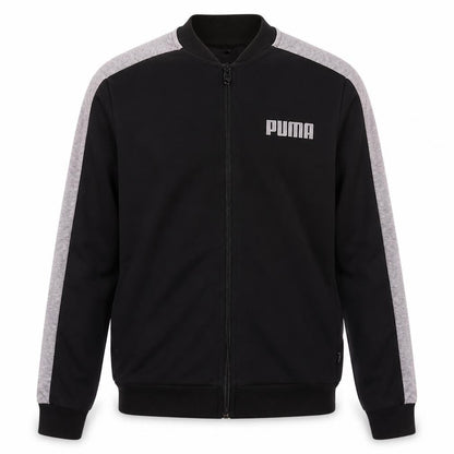 Puma Men's Black and Grey XS Track Jacket Full Zip Athletic