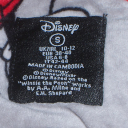 Disney Women’s Grey Mickey Mouse Pyjama Top Size 10-12 Fleece Long Sleeve