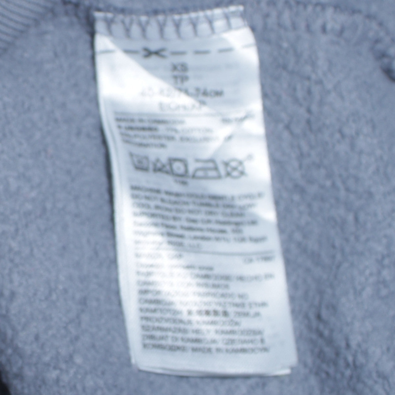 Mens UK Size XS Gap Blue Pullover Hoodie