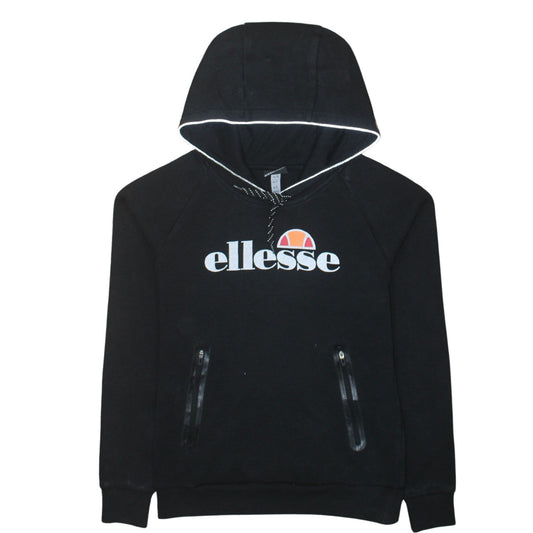 Womens UK Size 12 ellesse Black Pullover Hoodie