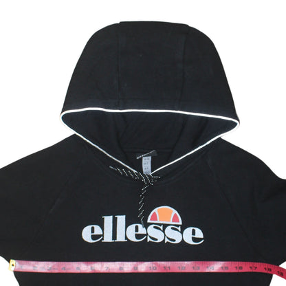 Womens UK Size 12 ellesse Black Pullover Hoodie