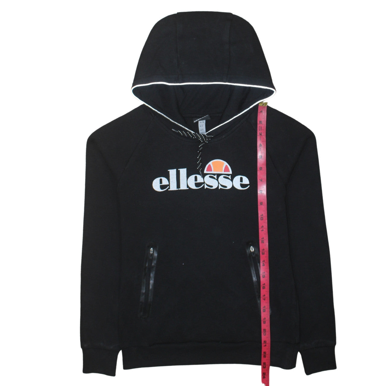 Womens UK Size 12 ellesse Black Pullover Hoodie