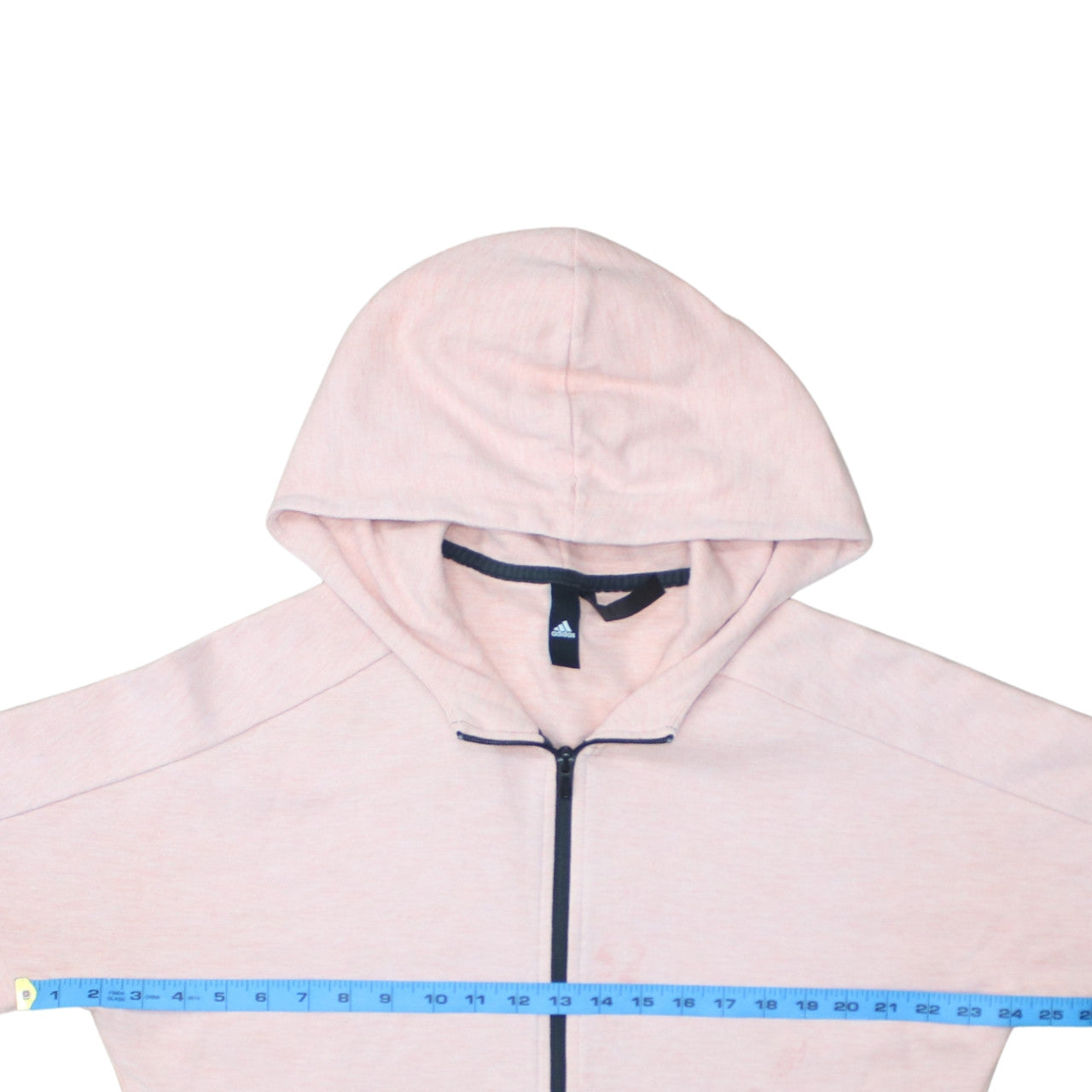 Mens UK Size M adidas Pink Full Zip Hoodie