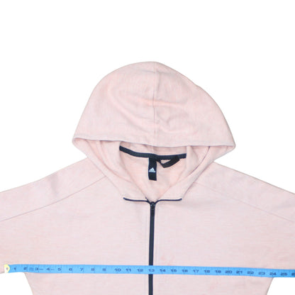 Mens UK Size M adidas Pink Full Zip Hoodie