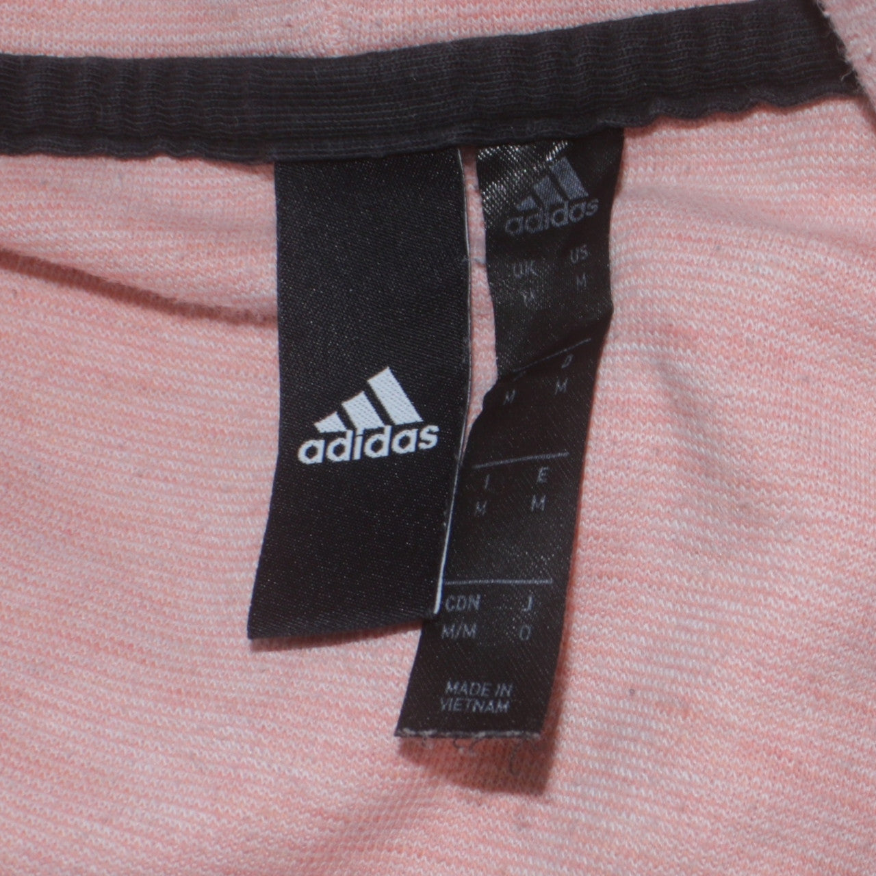 Mens UK Size M adidas Pink Full Zip Hoodie