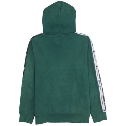 Champion Boys Green Logo Hoodie Pullover Size 11-12 Years Large