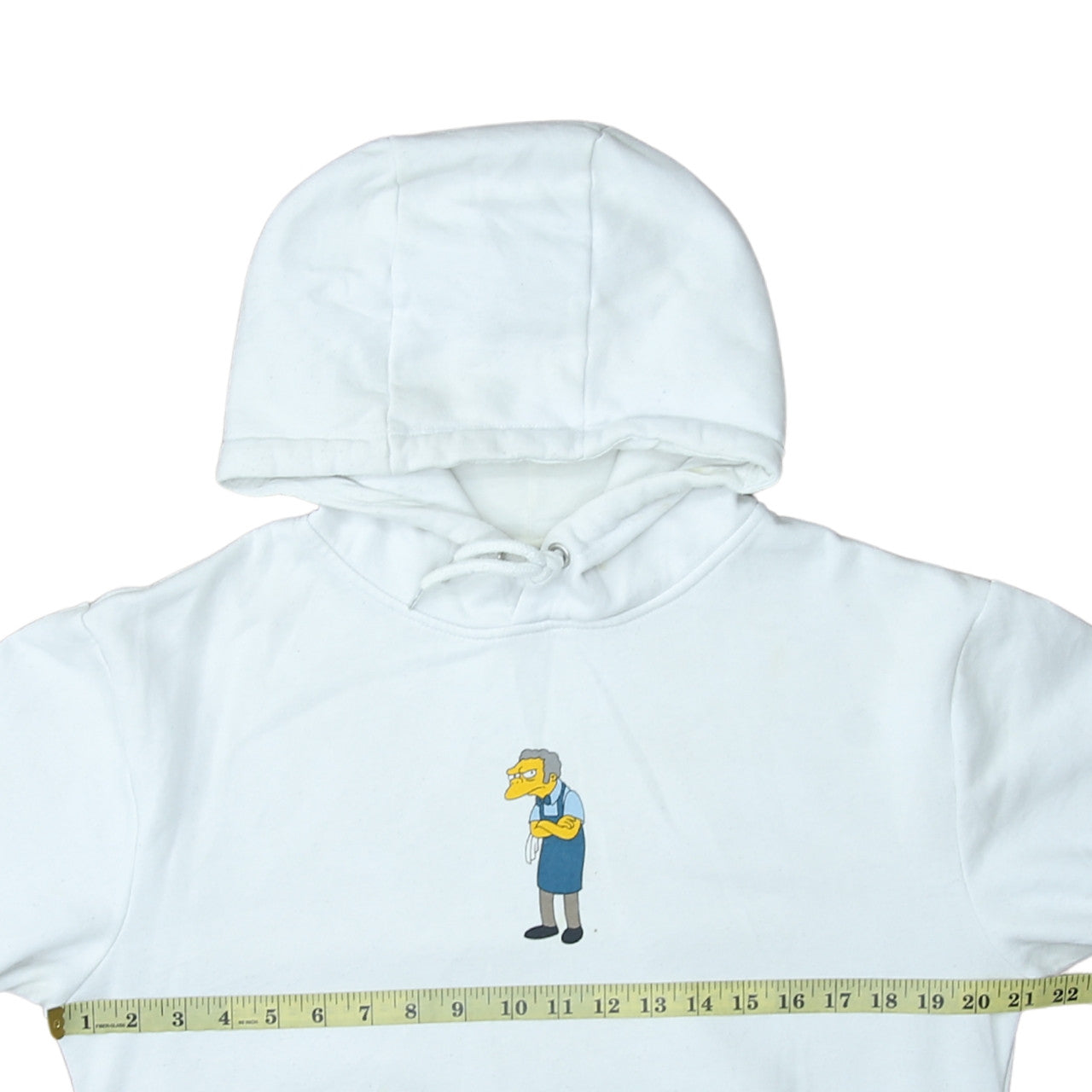 Mens UK Size XS The Simpsons White Pullover Hoodie
