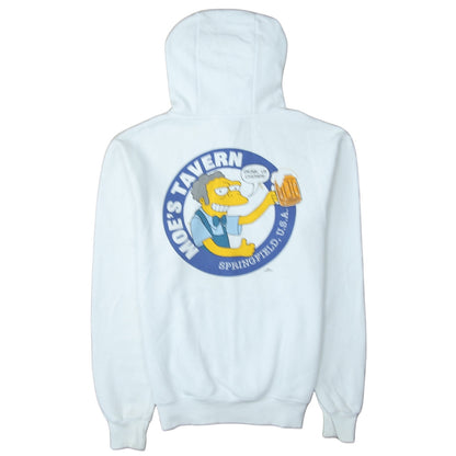 Mens UK Size XS The Simpsons White Pullover Hoodie