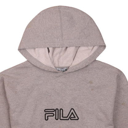 Mens UK Size L FILA Grey Pullover Hoodie